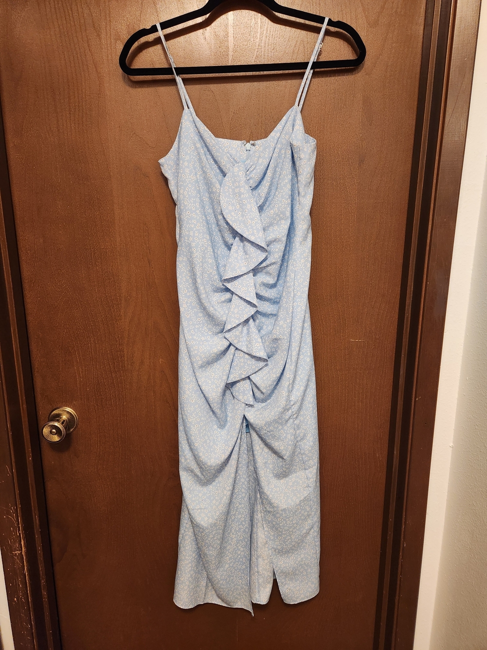 Likely Light Blue Floral Midi Dress